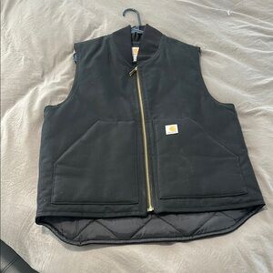 Carhartt Black Vest with Gold Accents